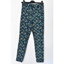 Pantalon extensible fleuri