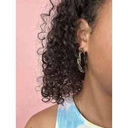 Boucle d'oreille à perles en Acier inoxydable