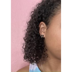 Boucle d'oreille à clou léopard fantaisie