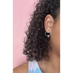 Boucle d'oreille à clou fantaisie