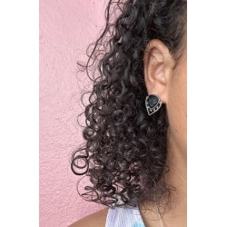 Boucle d'oreille à clou fantaisie